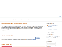 Tablet Screenshot of crrstoronto.org